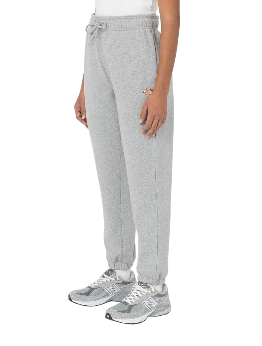 Pantalone sportivo Dickies Mapleton grigio da uomo in pile spazzolato, vista laterale 1