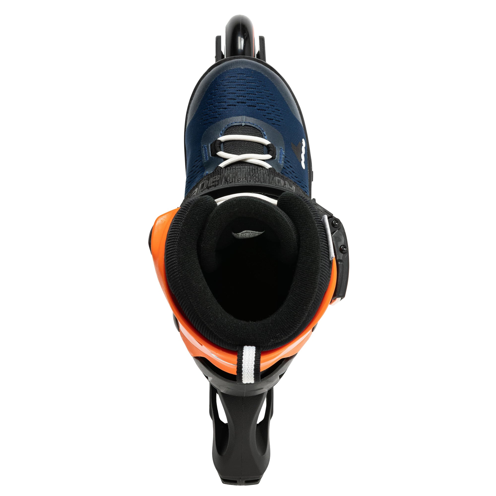 Rollerblade Microblade 07221900174 blu notte-arancio, pattino estensibile da ragazzi con sistema di regolazione su 4 taglie, scarpetta comfort e telaio performante