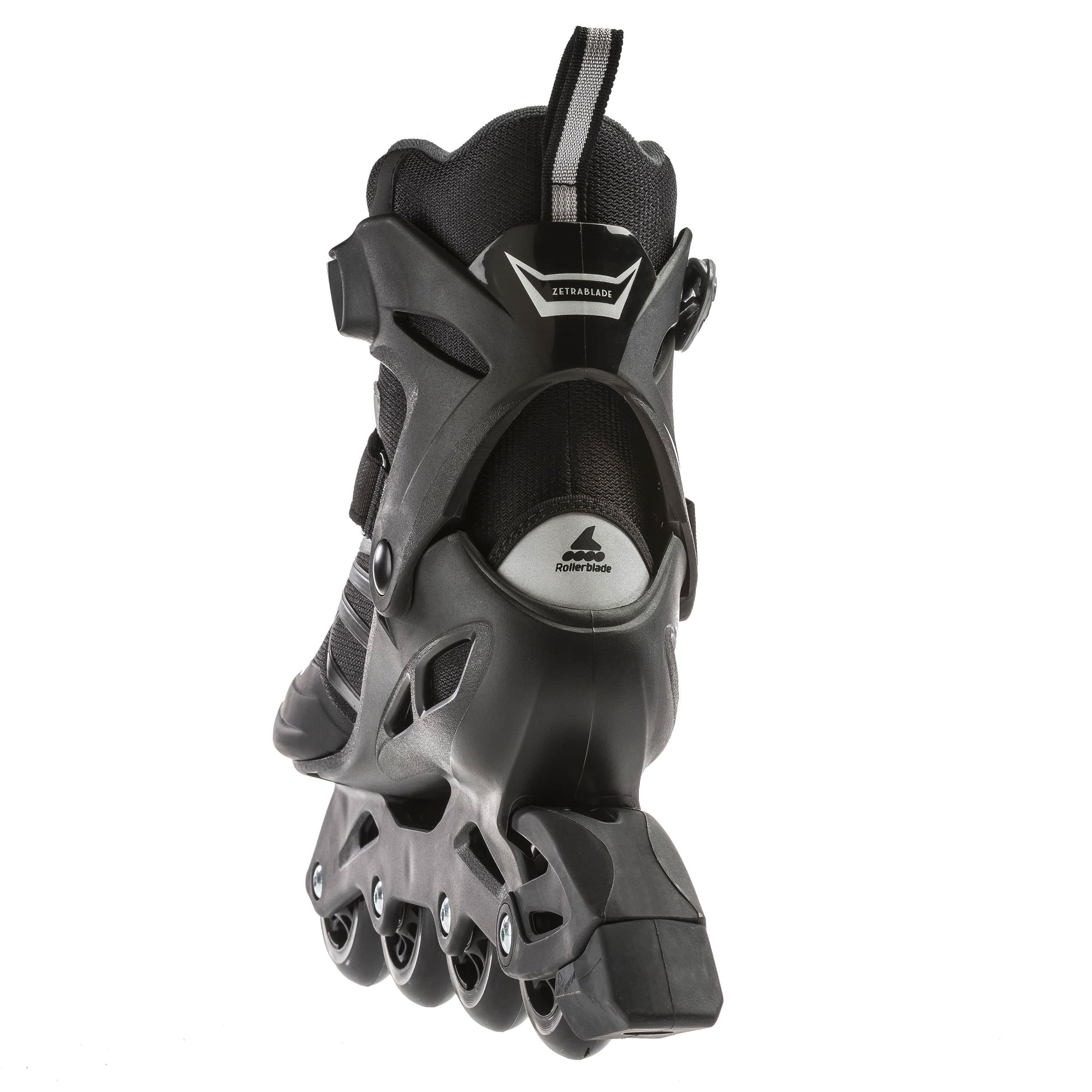 Rollerblade Zetrablade 07958600816 nero-argento, pattino in linea per uomo con scarpetta anatomica, ruote da 80mm e sistema di chiusura combinato per massimo comfort e prestazioni