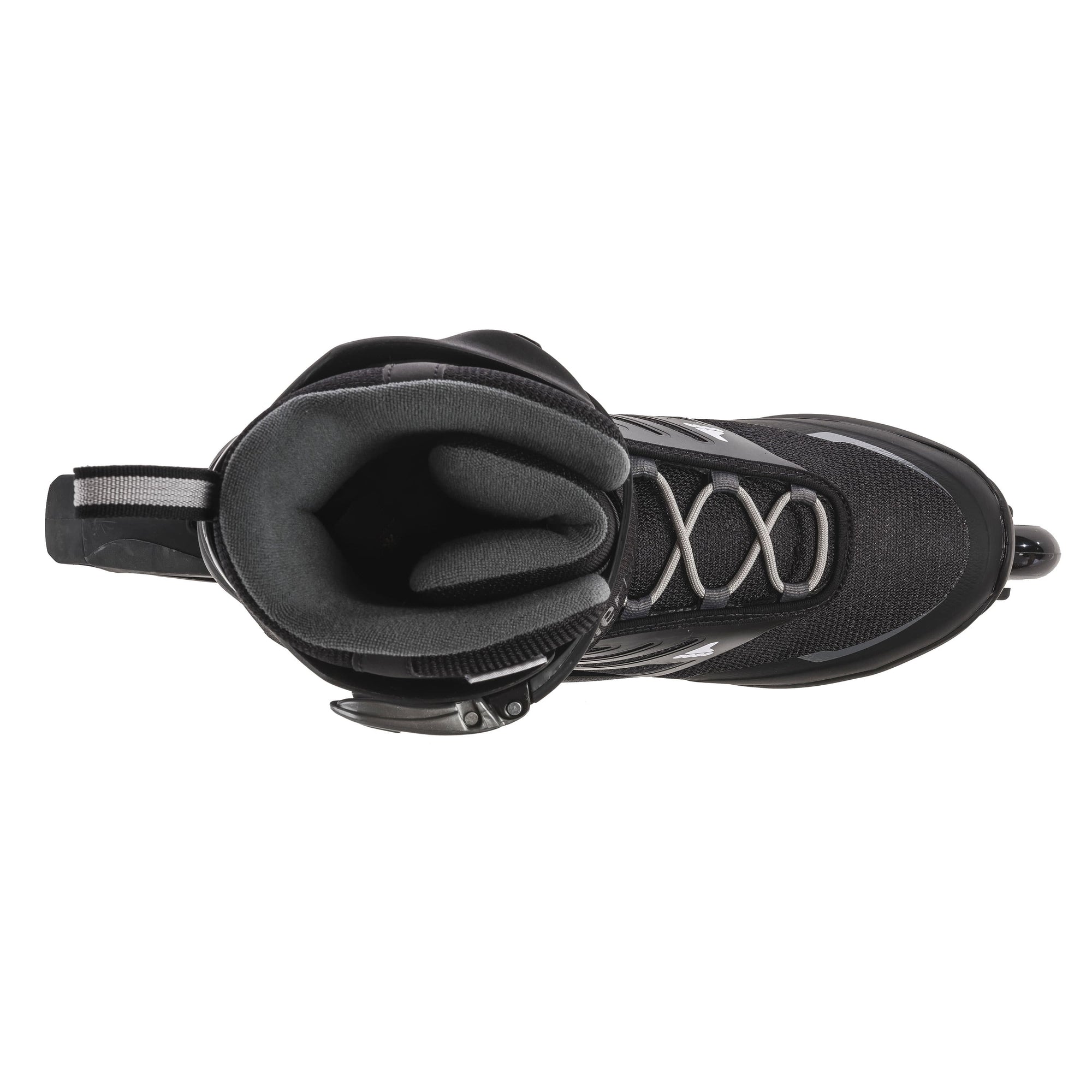 Rollerblade Zetrablade 07958600816 nero-argento, pattino in linea per uomo con scarpetta anatomica, ruote da 80mm e sistema di chiusura combinato per massimo comfort e prestazioni