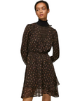 Pepe Jeans Long-sleeved dress with Leticia floral print PL953136 885 bitter