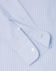 Pepe Jeans Lyra striped women's shirt PL304703 563 light blue with white stripes