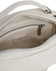 Pepe Jeans borsa a tracolla similpelle con logo Bassy Icon PL031563803 bianco