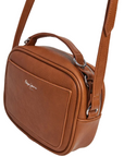 Pepe Jeans borsa a tracolla similpelle con logo Bassy Icon PL031563869 marrone