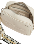 Pepe Jeans shoulder bag with engraved logo Bassi Core PL031513 803 off-white