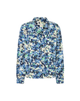 Pepe Jeans women's shirt with floral print Ciria PL304836 553 blue