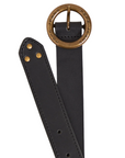 Pepe Jeans women's leather belt with round buckle Vivyan PL020840 999 black