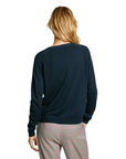 Pepe Jeans maglia cardigan da donna con borchiette Halo PL702186 594 blu