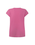 Pepe Jeans short sleeve t-shirt with Lilith embroidered logo PL505837 363 pink