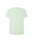 Pepe Jeans men's short sleeve t-shirt with embroidered logo Connor PM509206 612 light green