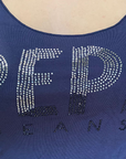 Pepe Jeans Calissa women's long sleeve t-shirt PL504337 584 blue