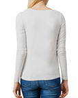 Pepe Jeans Calissa women's long sleeve t-shirt PL504337 802 white