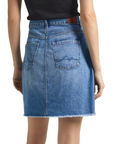 Pepe Jeans women's denim mini skirt HW PL901124MN9 medium blue