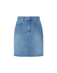 Pepe Jeans women's denim mini skirt HW PL901124MN9 medium blue