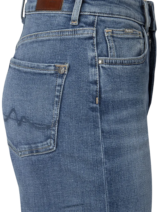 Pepe Jeans women&#39;s wide denim trousers PL204162HS18 light blue