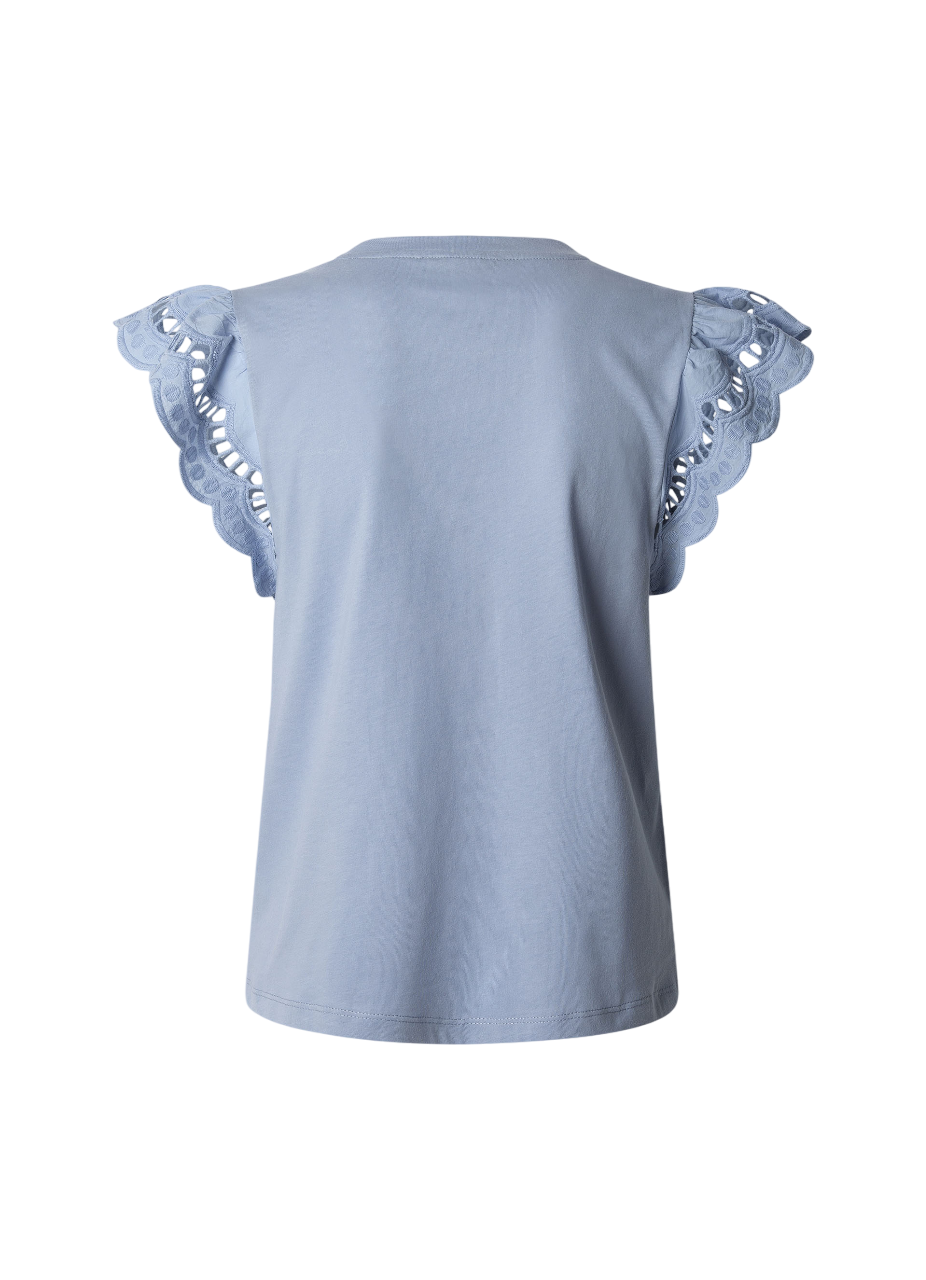 Pepe Jeans maglietta manica corta da donna Vic PL506067 516 celeste1