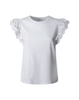 Pepe Jeans maglietta manica corta da donna Vic PL506067 800 bianco