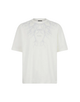 Phobia men's white short sleeve t-shirt PH00530 with gray lightning embroidery