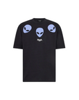 Phobia adult short sleeve t-shirt Triple Alien PH00638 black