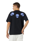 Phobia maglietta manica corta da adulto Triple Alien PH00638 nero