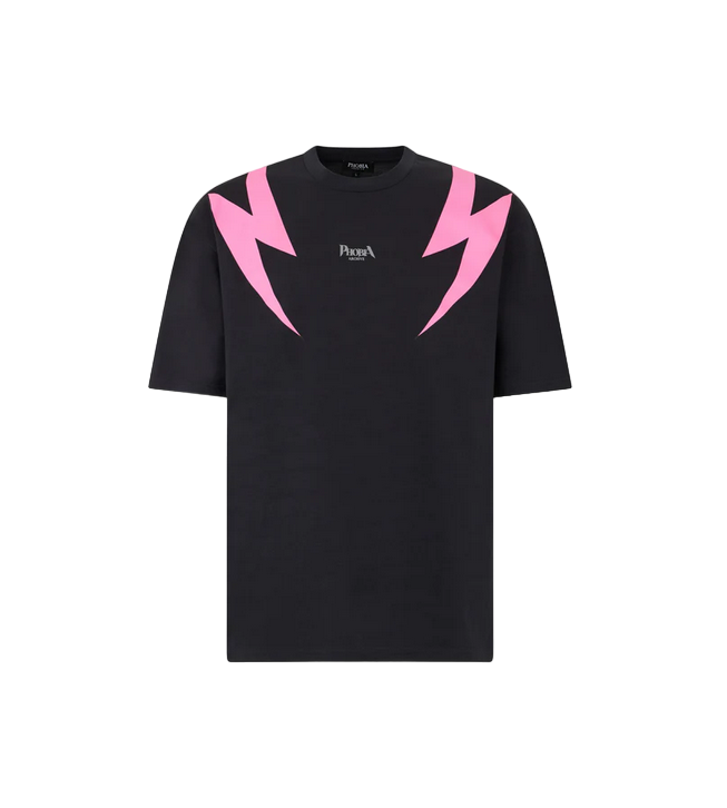 Phobia men&#39;s short sleeve t-shirt Screaming Skulls PH00654 black-pink