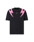 Phobia men's short sleeve t-shirt Screaming Skulls PH00654 black-pink