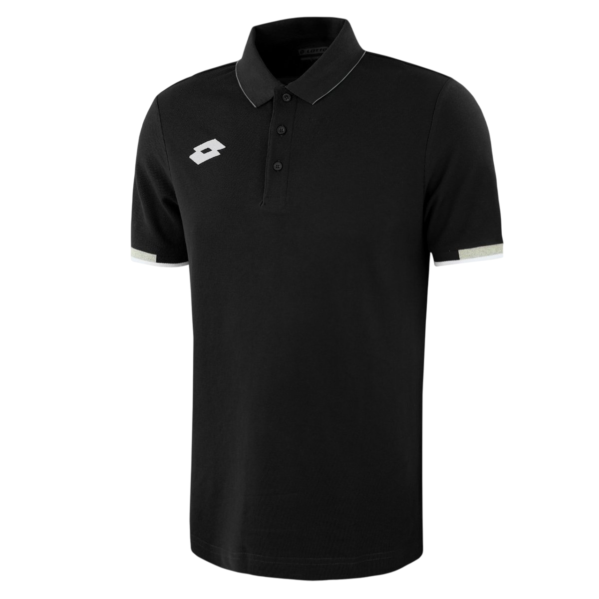 Polo Lotto Delta T5533 nera per junior in pregiato cotone piquet manica corta, perfetta per sport e tempo libero con comfort e stile elegante