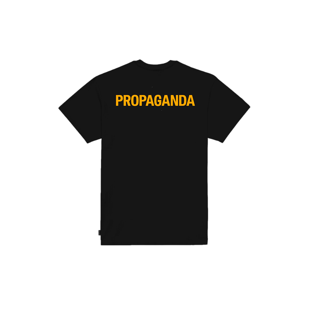 Propaganda short sleeve t-shirt with Steel Logo print 854-01 black