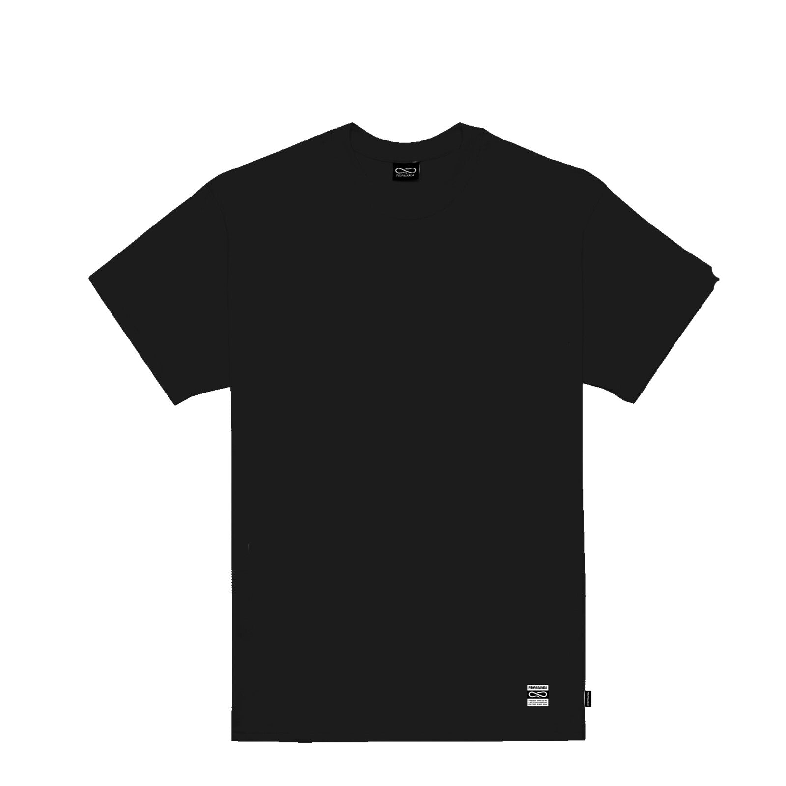 Propaganda men&#39;s short sleeve t-shirt with Label Classic print 824-01 black
