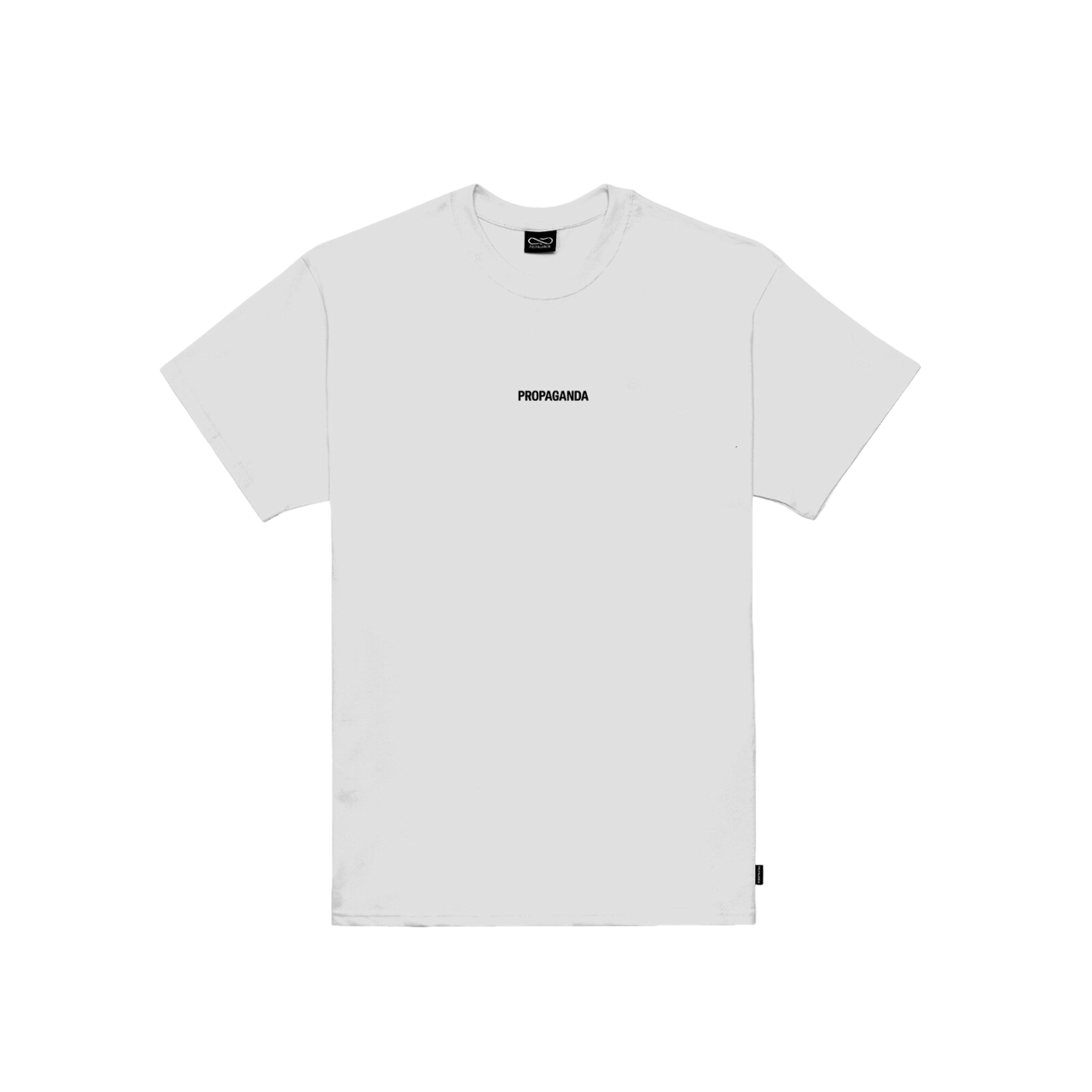 Propaganda men&#39;s short sleeve t-shirt with Ribs Classic print 859-02 white