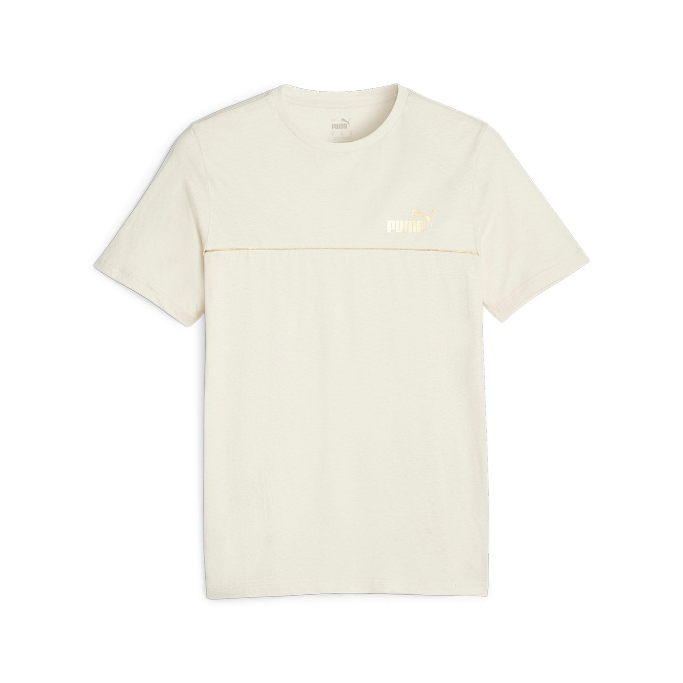 Puma Maglietta manica corta da uomo Ess+ Minimal Gold 680012 87 beige chiaro