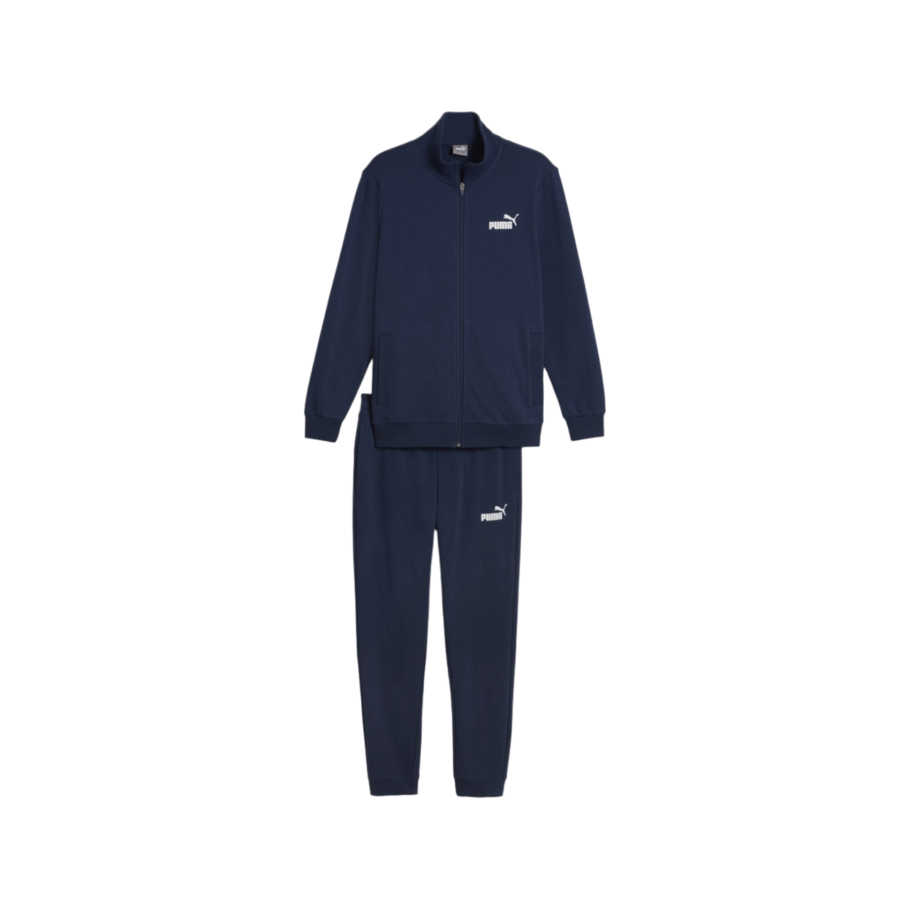 Puma Tuta da uomo in cotone garzato Clean Sweat Suit TR 585840-14 blu