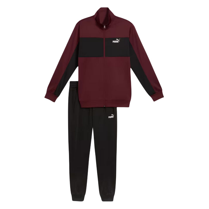Puma Tuta Sportiva Uomo Poly 687304-96 Bordeaux/Nero - frontale