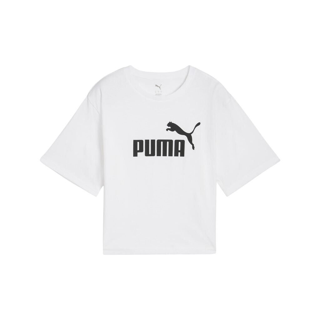Puma maglietta manica corta da donna Cropped Relax 684972-02 bianco