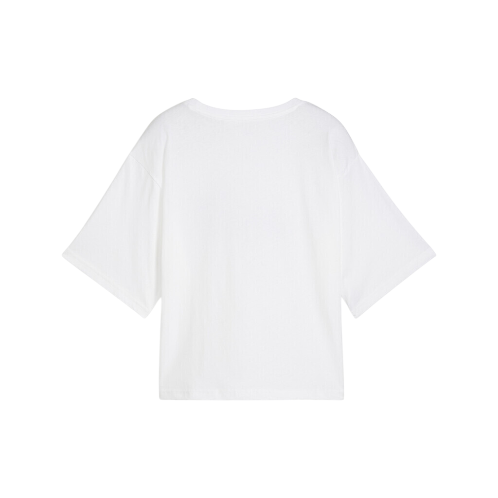 Puma maglietta manica corta da donna Cropped Relax 684972-02 bianco