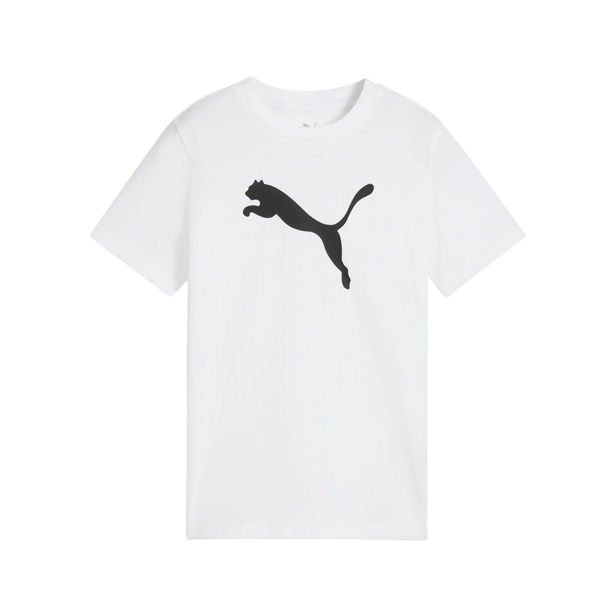Puma maglietta manica corta junior con logo grande Essential 684907-02 bianco