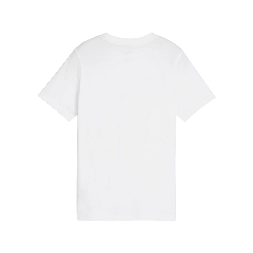 Puma maglietta manica corta junior con logo grande Essential 684907-02 bianco