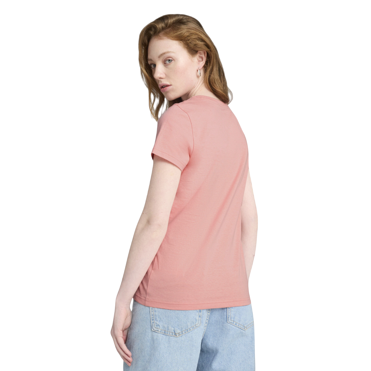 Puma maglietta manica corta unisex con logo metallizzato Essentials 684995-18 rosa