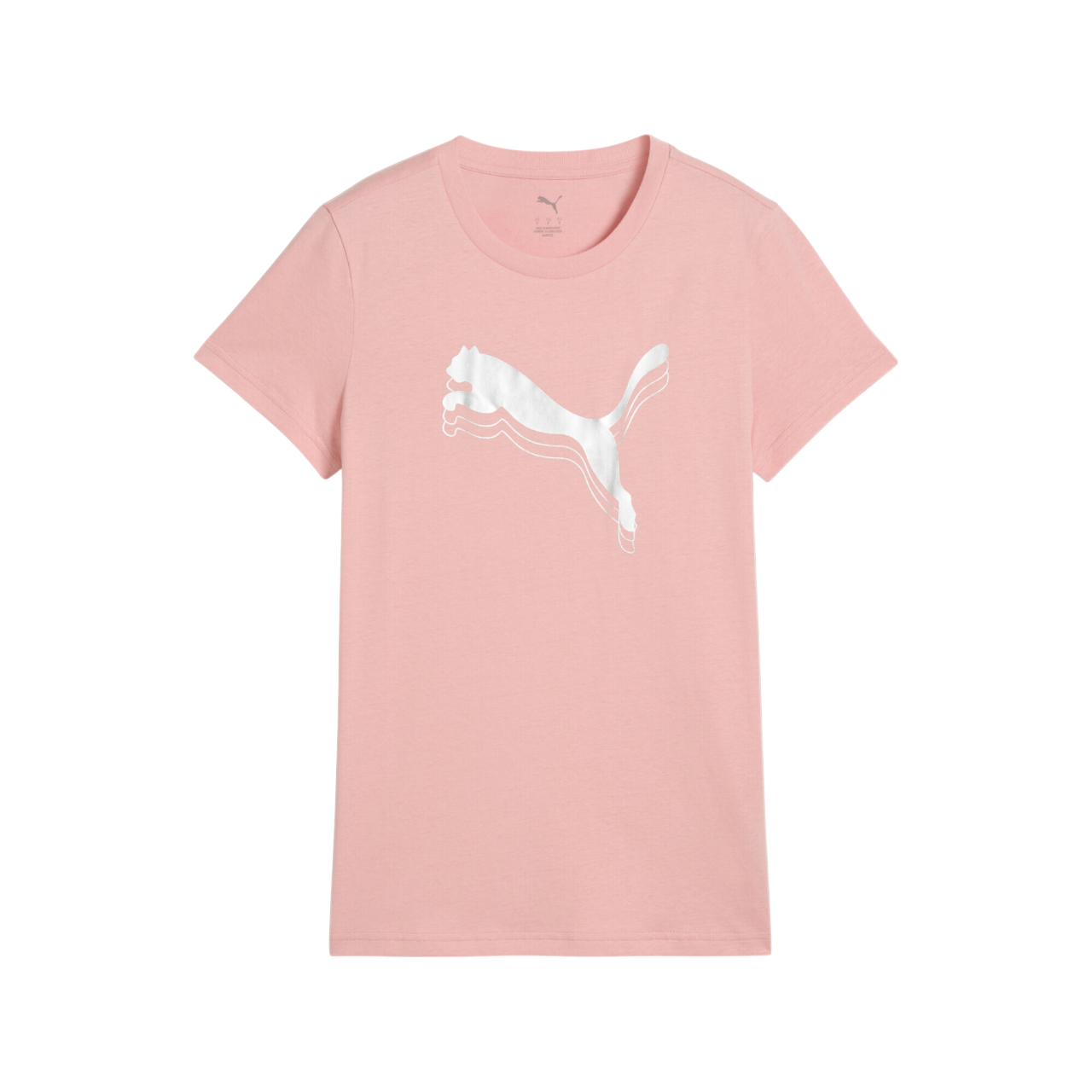 Puma maglietta manica corta unisex con logo metallizzato Essentials 684995-18 rosa