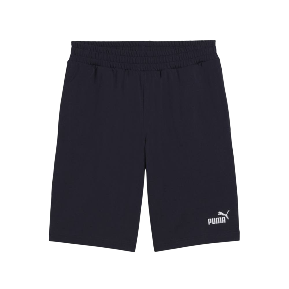 Puma pantaloncino sportivo da uomo in cotone jersey con logo ricamato 682600-16 blu