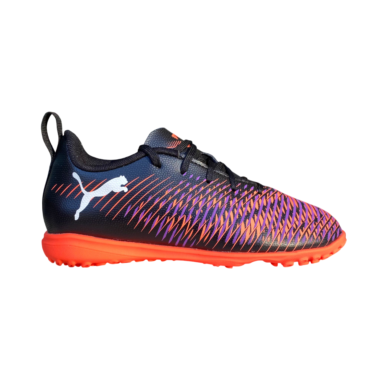 Puma scarpa da calcetto junior Future 8 Play TT 108396_01 nero_bianco_rosso brillante