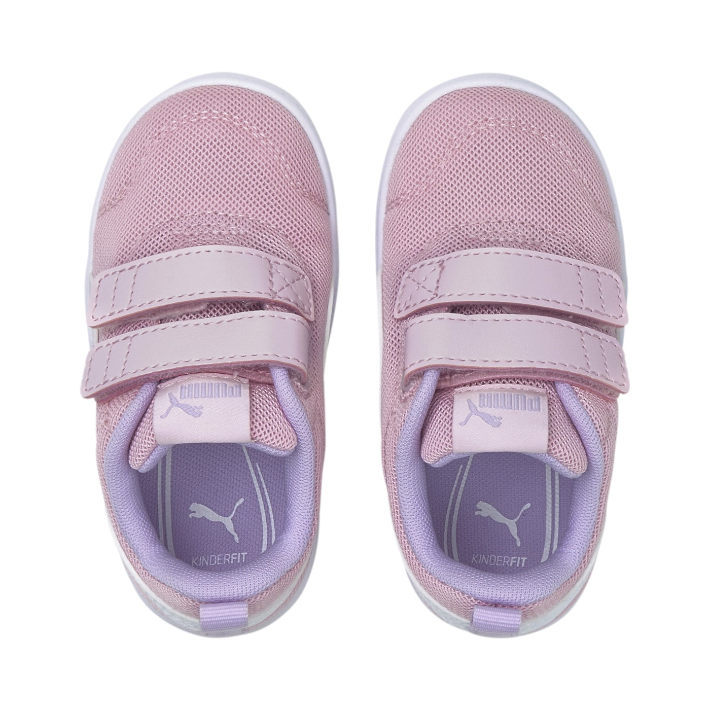 Puma scarpa da ginnastica con strappo da bambina Courtflex v2 Mesh V 371759-08 rosa-bianco 4
