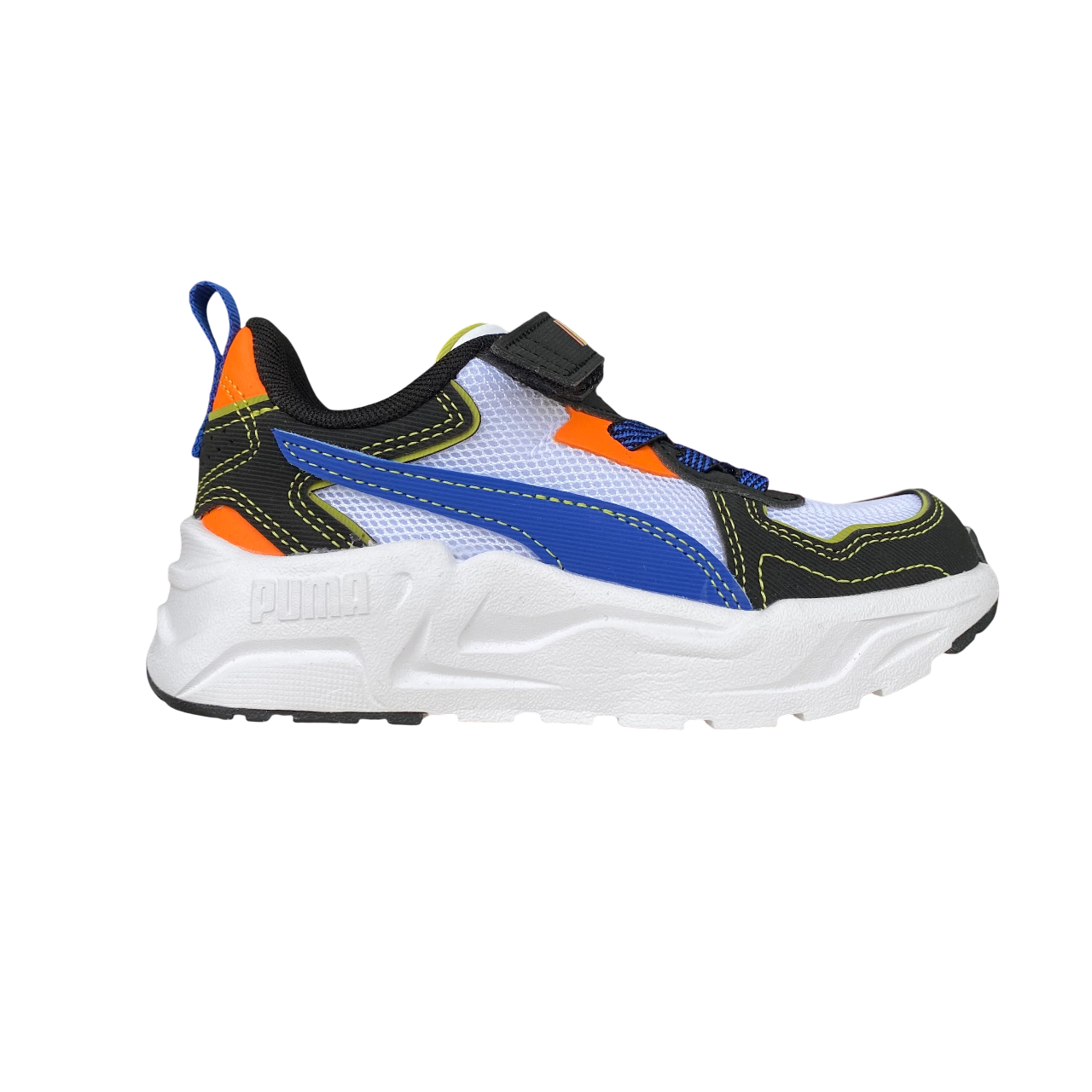 Puma scarpa da ginnastica da bambino Trinity Lite Starblitz 400663-02 bianco-blu