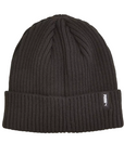 Puma ribbed beanie hat with petch logo 024826-01
 black. One size