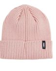 Puma ribbed beanie hat with petch logo 024826-04 pink. One size