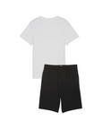 Puma completo maglietta e pantaloncino da ragazzo Jersey Set 847310-24 bianco-nero