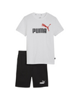Puma completo maglietta e pantaloncino da ragazzo Jersey Set 847310-24 bianco-nero