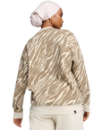 Puma felpa girocollo da donna con effetto Animalier 681491-87 beige