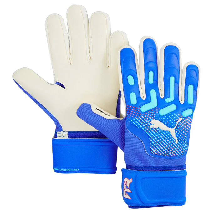 Puma guanto da portiere da adulto Future Mach 041926-04 azzurro-bianco