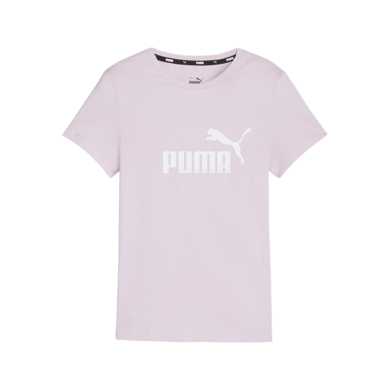 Puma short sleeve t-shirt for girls ESS logo print 587029 60 wisteria